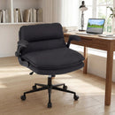 Criss Cross Chair on Wheels with Flip-up Arms Adjustable Height by LJGDeals