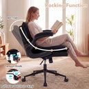 Criss Cross Chair on Wheels with Flip-up Arms Adjustable Height by LJGDeals