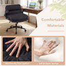 Criss Cross Chair on Wheels with Flip-up Arms Adjustable Height by LJGDeals