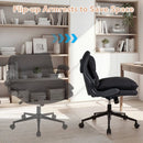 Criss Cross Chair on Wheels with Flip-up Arms Adjustable Height by LJGDeals