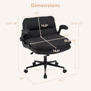 Criss Cross Chair on Wheels with Flip-up Arms Adjustable Height by DirectDeals