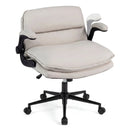 Criss Cross Chair on Wheels with Flip-up Arms Adjustable Height by LJGDeals