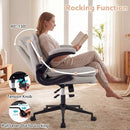Criss Cross Chair on Wheels with Flip-up Arms Adjustable Height by LJGDeals