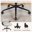 Criss Cross Chair on Wheels with Flip-up Arms Adjustable Height by DirectDeals