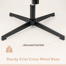 Criss Cross Chair with Flip-up Arms Ergonomic Office Desk Chair with Adjustable Height Wide Backrest Padded Seat by LJGDeals