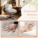 Criss Cross Chair with Flip-up Arms Ergonomic Office Desk Chair with Adjustable Height Wide Backrest Padded Seat by LJGDeals