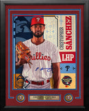 Cristopher Sanchez 2024 All-Star Game Autographed Philadelphia Phillies 11x14 Framed Collage Photo by Dynasty Sports & Framing