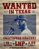 Cristopher Sanchez 2024 All-Star Game Autographed Philadelphia Phillies 8" x 10" Wanted Photo