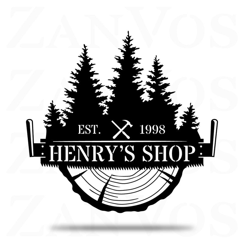 Crosscut Saw Monogram