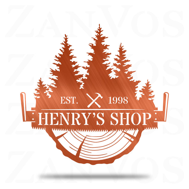 Crosscut Saw Monogram