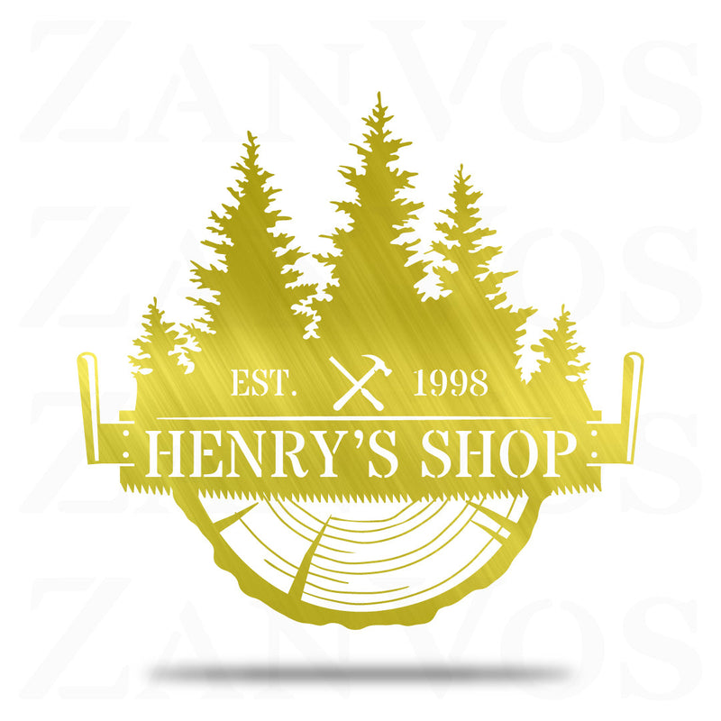 Crosscut Saw Monogram