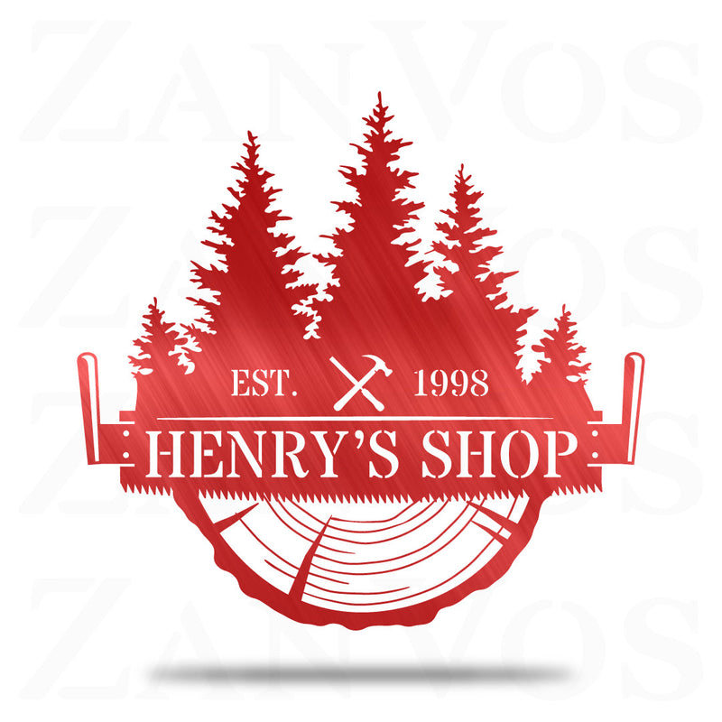 Crosscut Saw Monogram