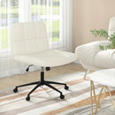 Height-adjustable Armless Desk Chair with Wheels for Home Office Make Up by LJGDeals