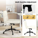 Height-adjustable Armless Desk Chair with Wheels for Home Office Make Up by LJGDeals