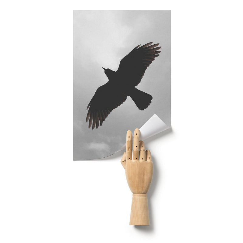 "Crow on a Cloudy Day" Matte Poster
