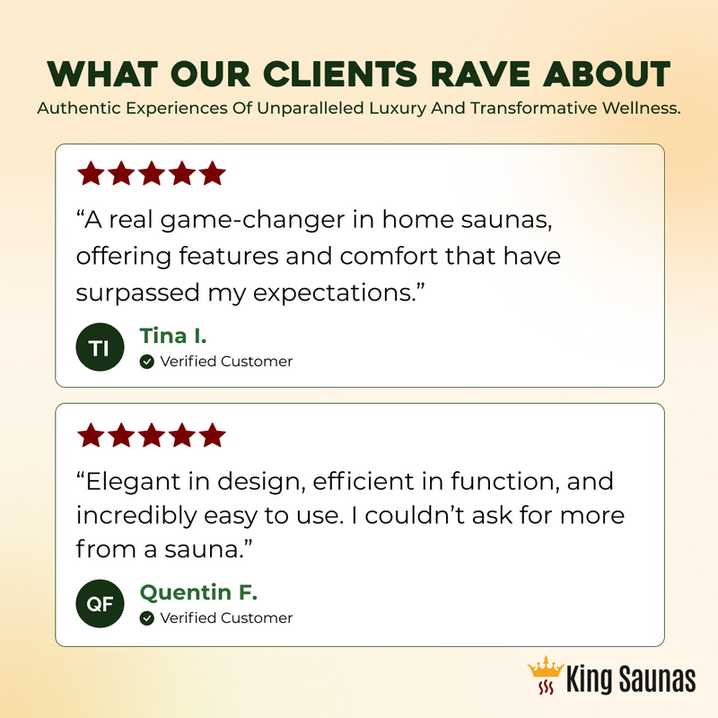 The Crown 2-Person Luxury Full Spectrum Infrared Sauna with Smart WiFi App Control