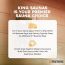 The Crown 2-Person Luxury Full Spectrum Infrared Sauna with Smart WiFi App Control