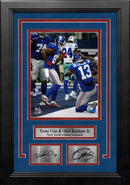 Victor Cruz & Odell Beckham New York Giants 8" x 10" Framed Football Photo with Engraved Autographs by Dynasty Sports & Framing