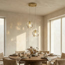 Crystal Ball Linear Round Chandelier