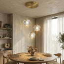 Crystal Ball Linear Round Chandelier