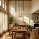 Crystal Ball Linear Round Chandelier