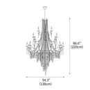 Crystal Cascade Chandelier