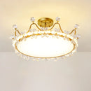 Crystal Crown Simple Ceiling Light