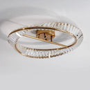 Wave Circular Crystal Ceiling Lamp
