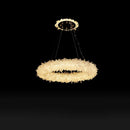 Crystal Brass Round Chandelier