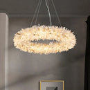 Crystal Brass Round Chandelier