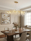 Crystal Wicker Chandelier