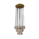 Crystal Ball Linear Round Chandelier
