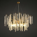 Crystal Wicker Chandelier