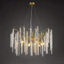 Crystal Wicker Chandelier