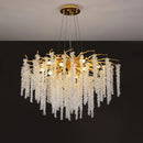 Crystal Wicker Chandelier
