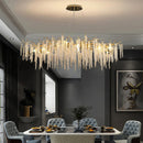 Crystal Wicker Chandelier