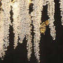 Crystal Wicker Chandelier