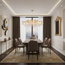 Crystal Wicker Chandelier