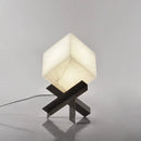 Cube Alabaster Table Lamp