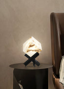 Cube Alabaster Table Lamp
