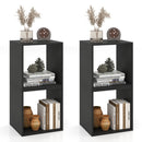 Cube Storage Organizer Set of 2 - Black Modular Bookcase