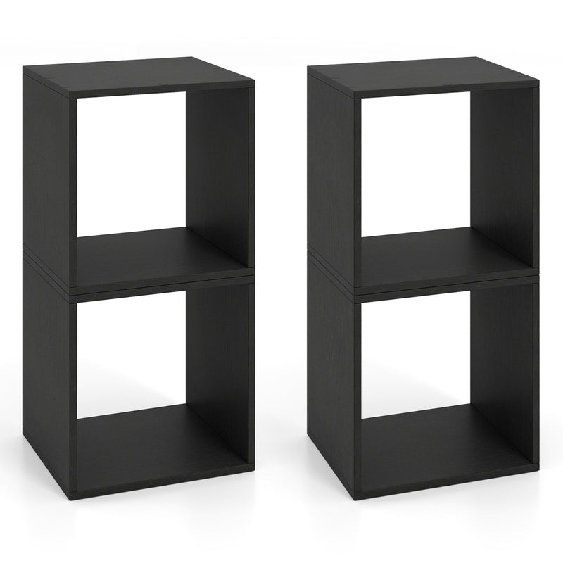 Cube Storage Organizer Set of 2 - Black Modular Bookcase, photo 5 of 8