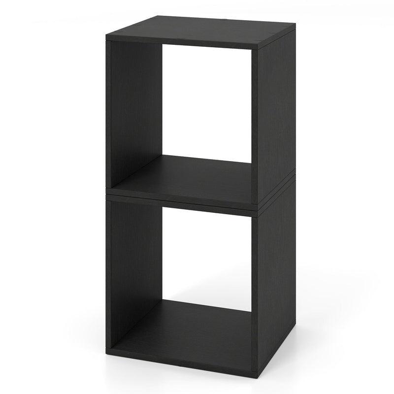 Cube Storage Organizer Set of 2 - Black Modular Bookcase, photo 8 of 8
