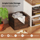 Cube Storage Organizer Stackable Open Book Shelf Wooden Display Shelving Unit by LJGDeals