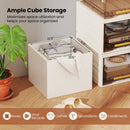 Cube Storage Organizer Stackable Open Book Shelf Wooden Display Shelving Unit by LJGDeals