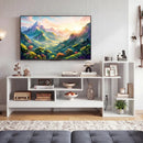 TV Stand for 55 Inch TV with Power Outlets and Storage by LJGDeals