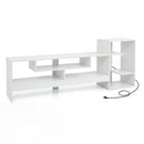 TV Stand for 55 Inch TV with Power Outlets and Storage by LJGDeals