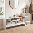 TV Stand for 55 Inch TV with Power Outlets and Storage by LJGDeals