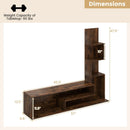 Cube TV Stand for TVs up to 50 Inch Media Console Table with Storage Shelves by DirectDeals