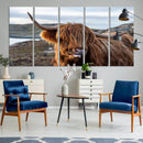 Cuddly Highland Cow Canvas Photo Wall Art Print Highlands